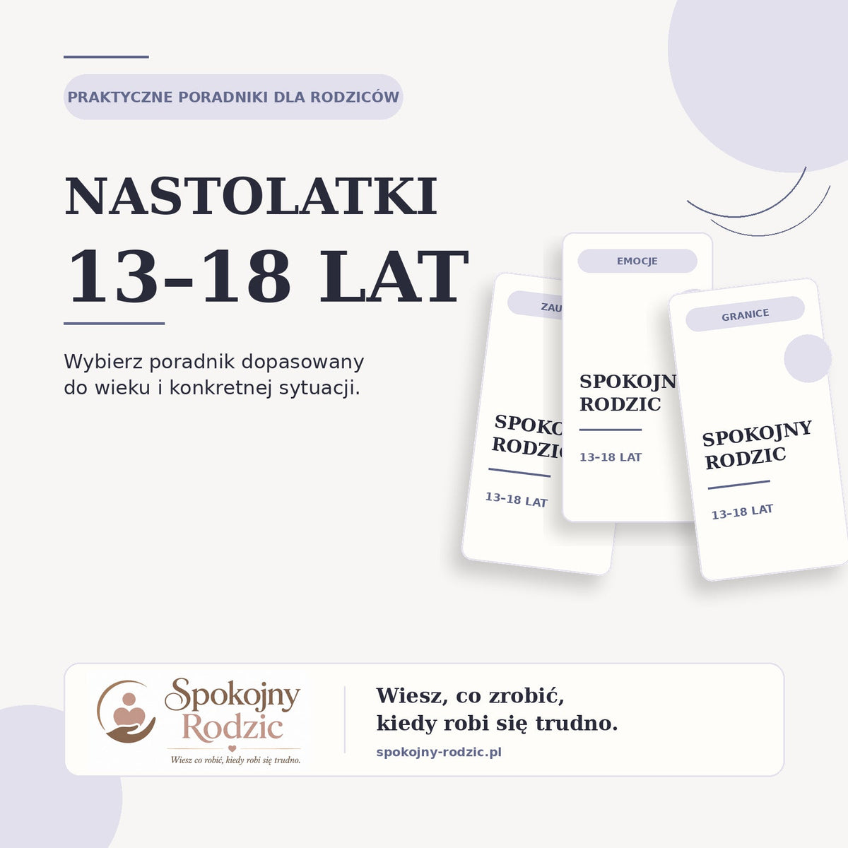 Poradniki dla rodziców nastolatków 13–18 lat