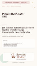 Okładka poradnika Powiedziałam: nie — jak stawiać dziecku granice bez krzyku
