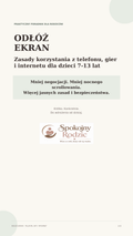 Okładka poradnika Odłóż ekran dla rodziców dzieci 7–13 lat