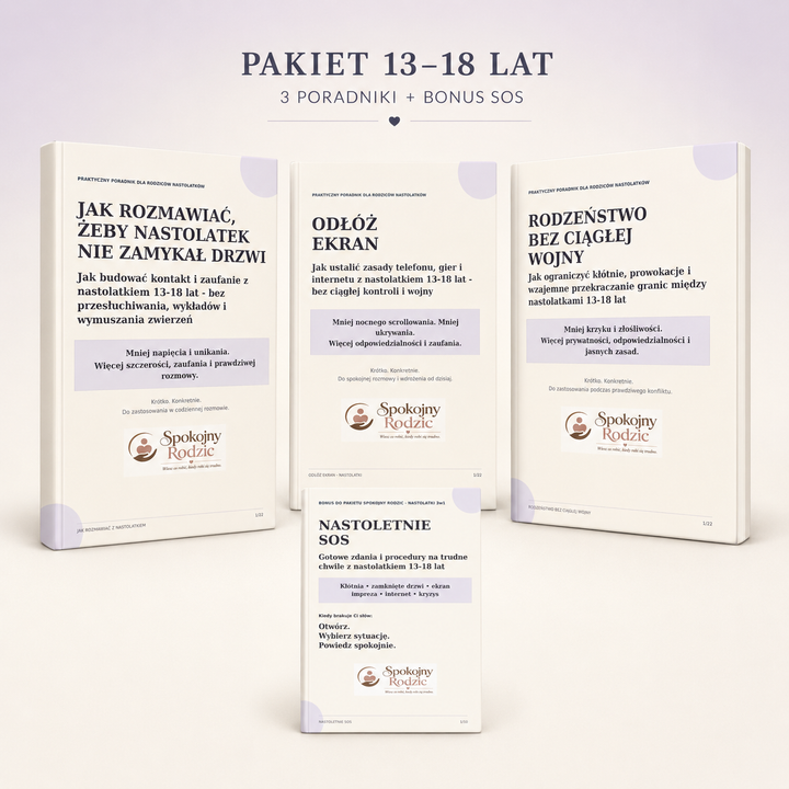 Pakiet Spokojny Rodzic 3 w 1 dla nastolatków 13–18 lat