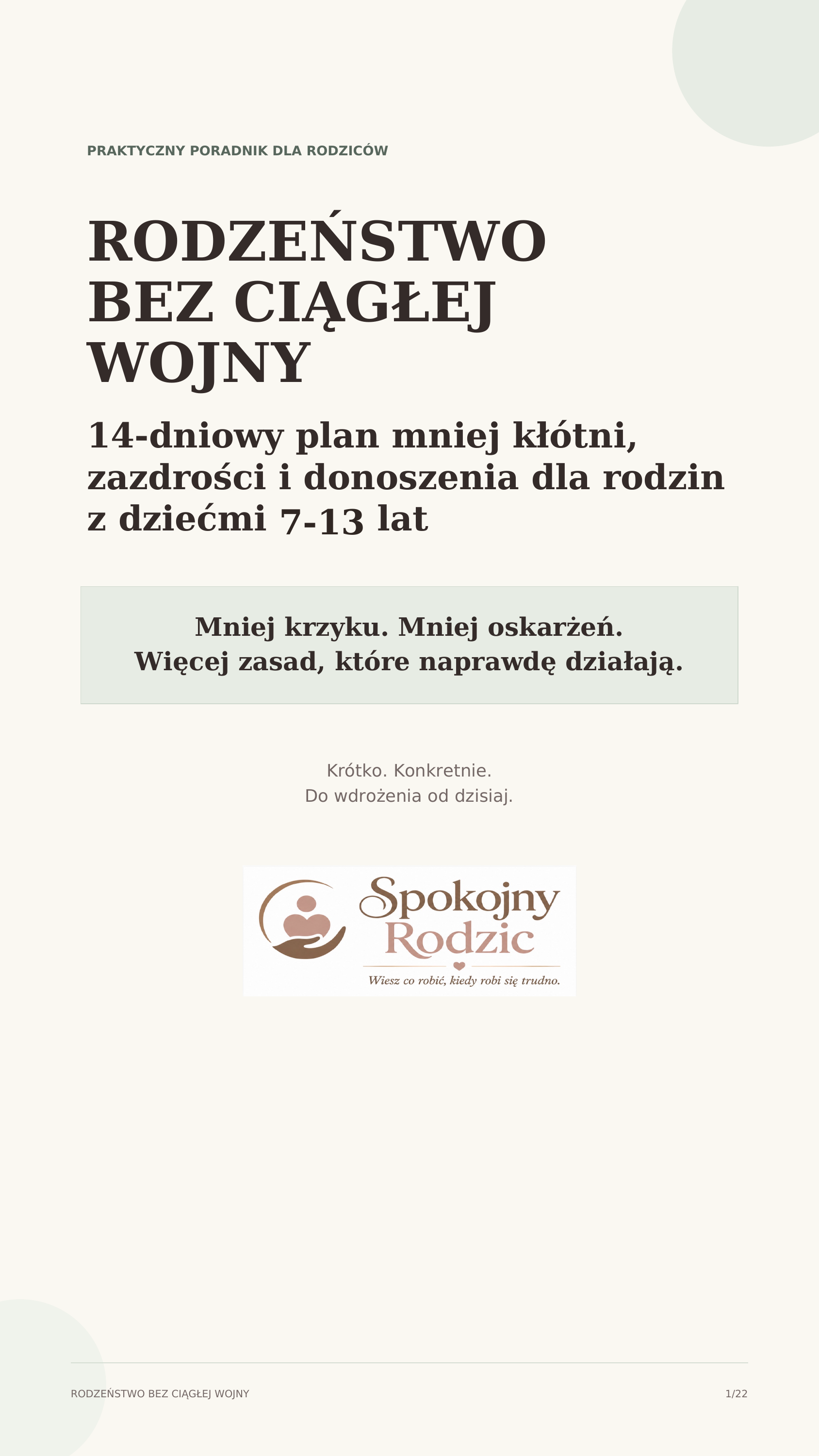 Okładka poradnika Rodzeństwo bez ciągłej wojny dla rodzin z dziećmi 7–13 lat