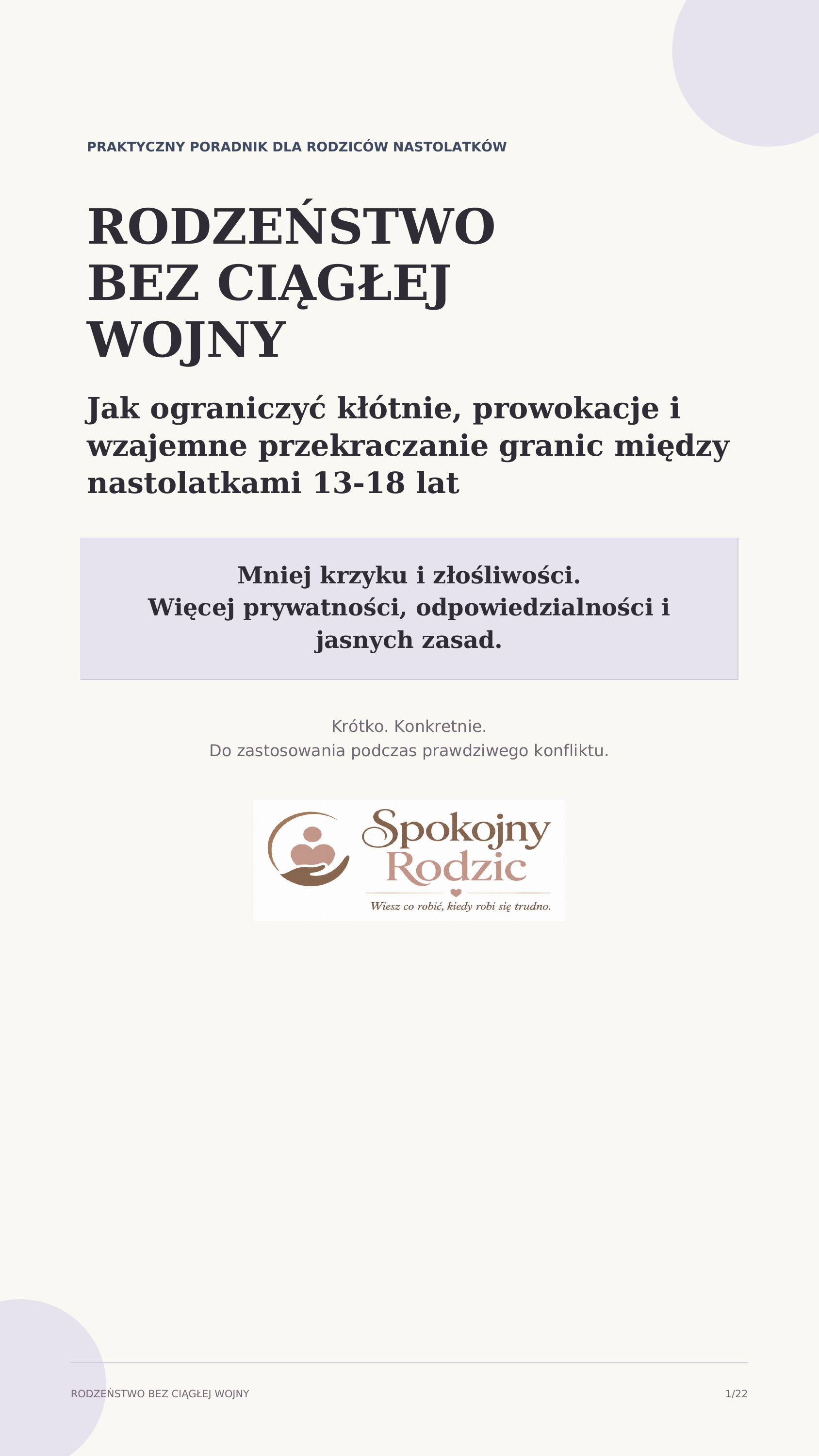 Rodzeństwo bez ciągłej wojny - nastolatki 13–18 lat
