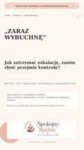 Okładka poradnika: „Zaraz wybuchnę” — jak zatrzymać eskalację, zanim złość przejmie kontrolę