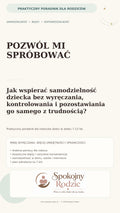 Okładka poradnika: Pozwól mi spróbować — jak wspierać samodzielność dziecka bez wyręczania i kontrolowania