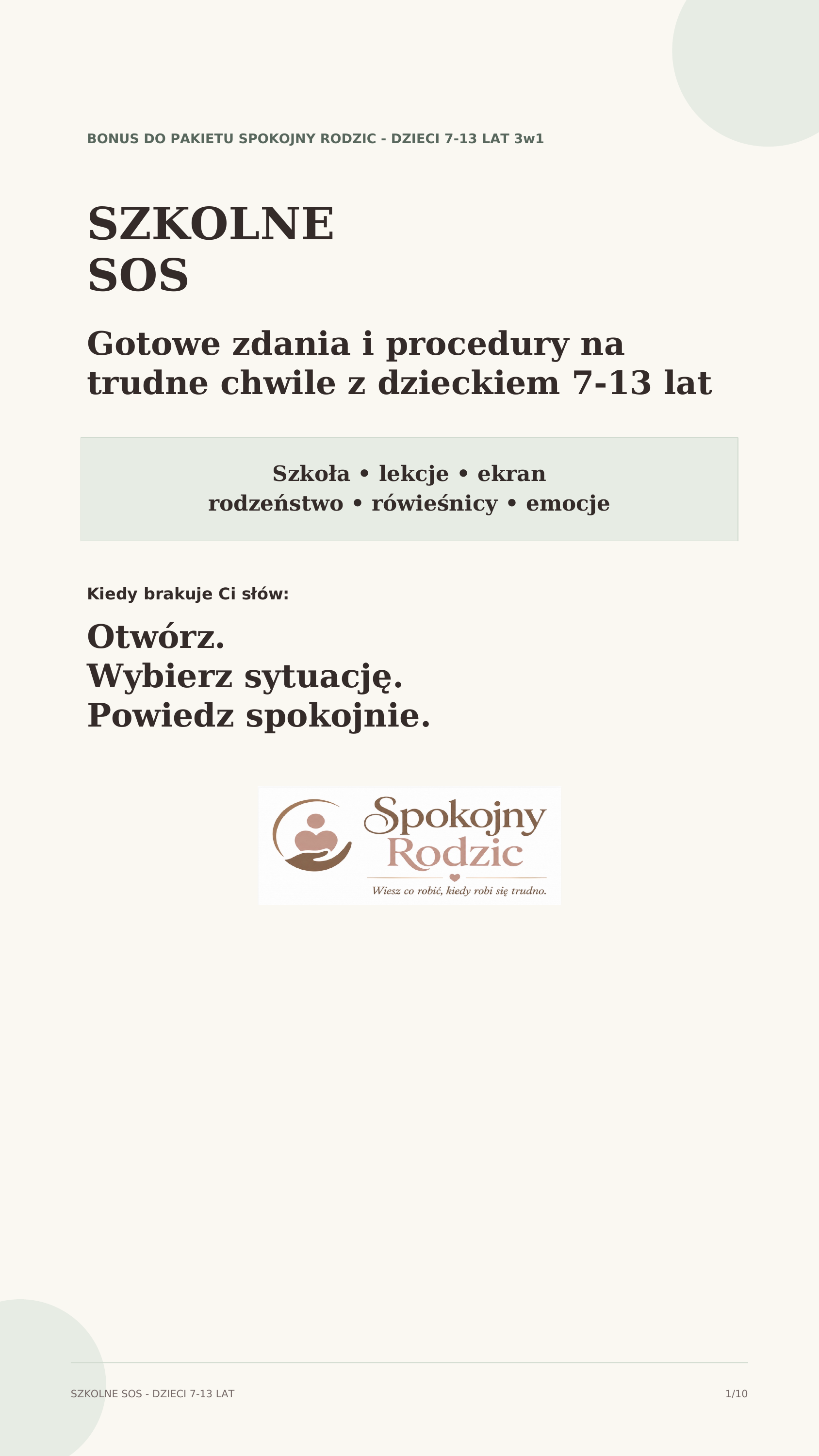 Okładka materiału Szkolne SOS dla rodziców dzieci 7–13 lat
